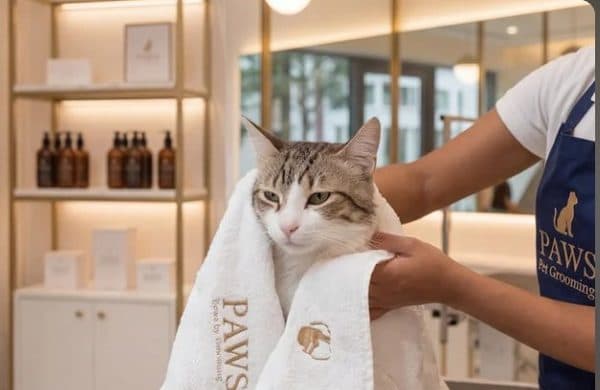 Cat after full groom