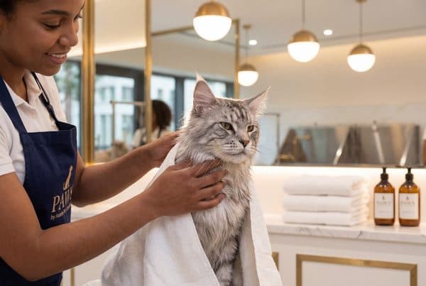 Cat after grooming